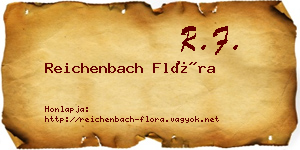 Reichenbach Flóra névjegykártya